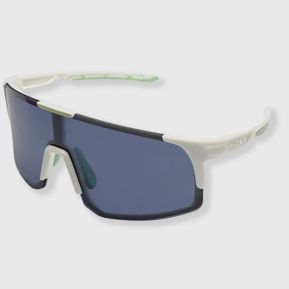 Roxy Active Shield Sunglasses - NEW Egret & Honeydew / Grey - #48970-SUN3